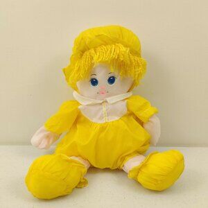 Vintage Happiness Aid Doll by Well Made Toys Yellow Outfit Parachute Nylon Toy